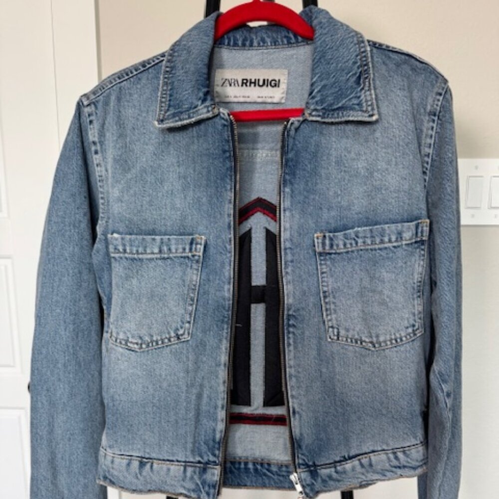 ZARA x Rhuigi Denim Jacket – Light Wash – Limited Edition Collaboration